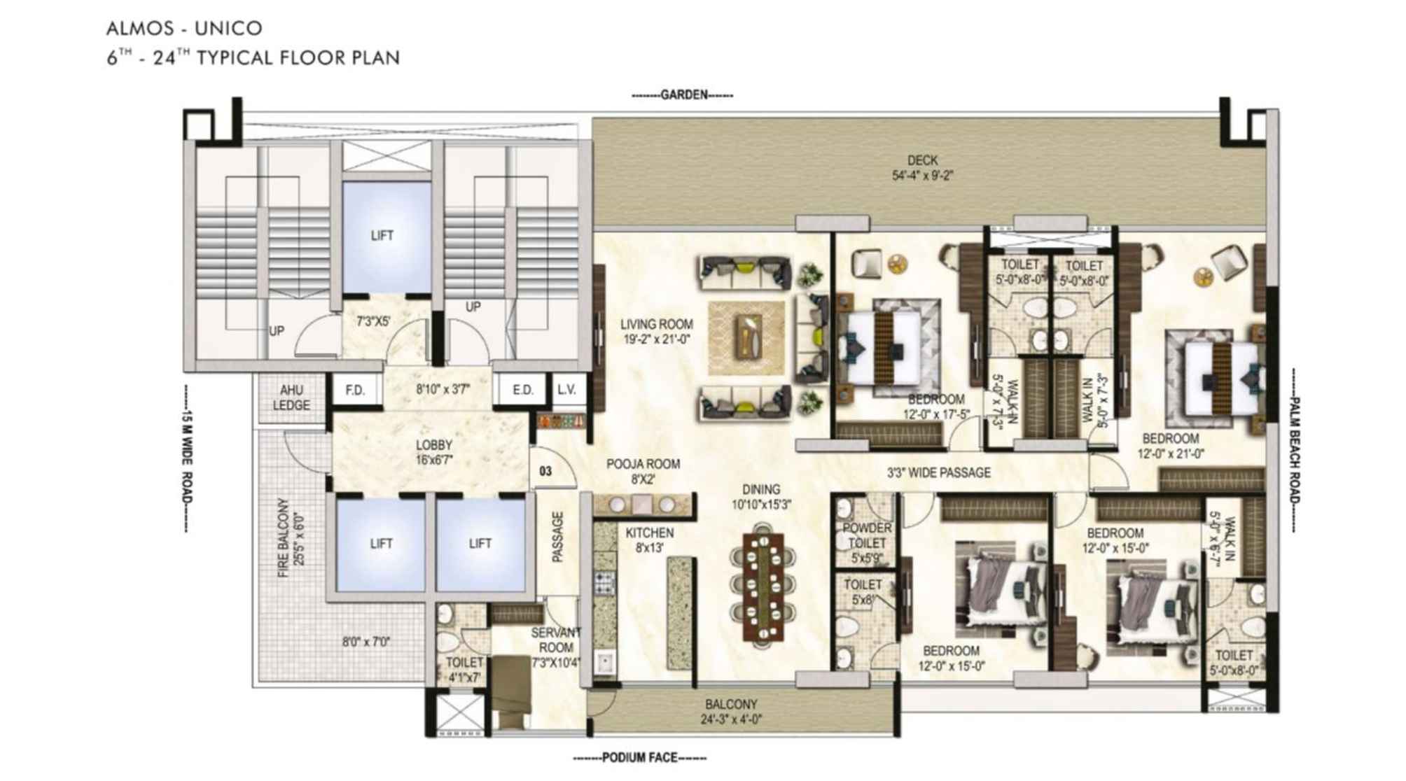 One-Akshar-Floor-Plan-Almos-Unico-6th-24th