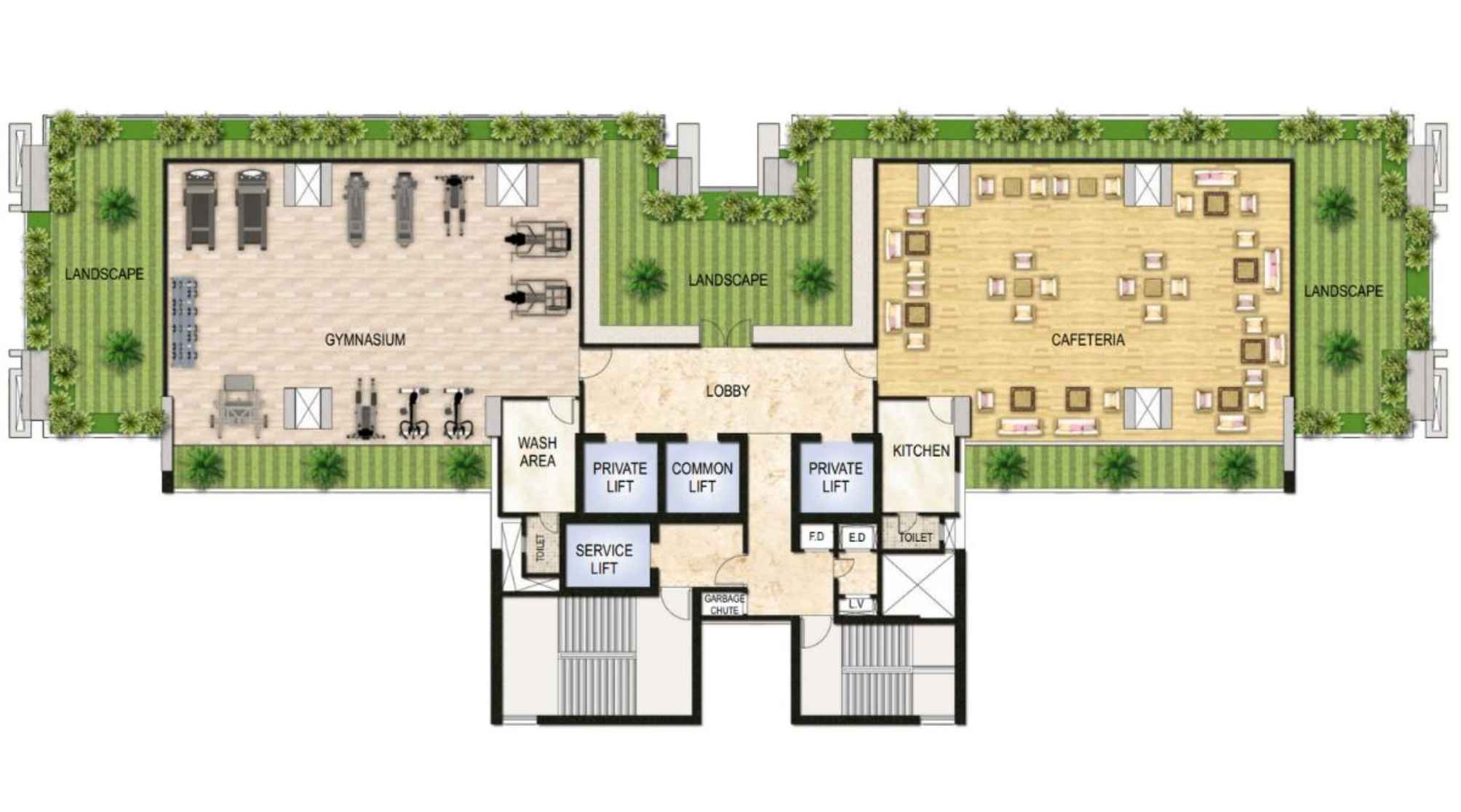 One-Akshar-Floor-Plan-Amenities-Podium