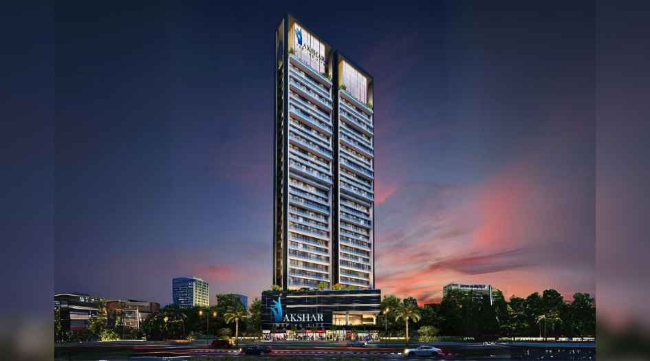 One-Akshar-Gallery-Elevation-Image-Night