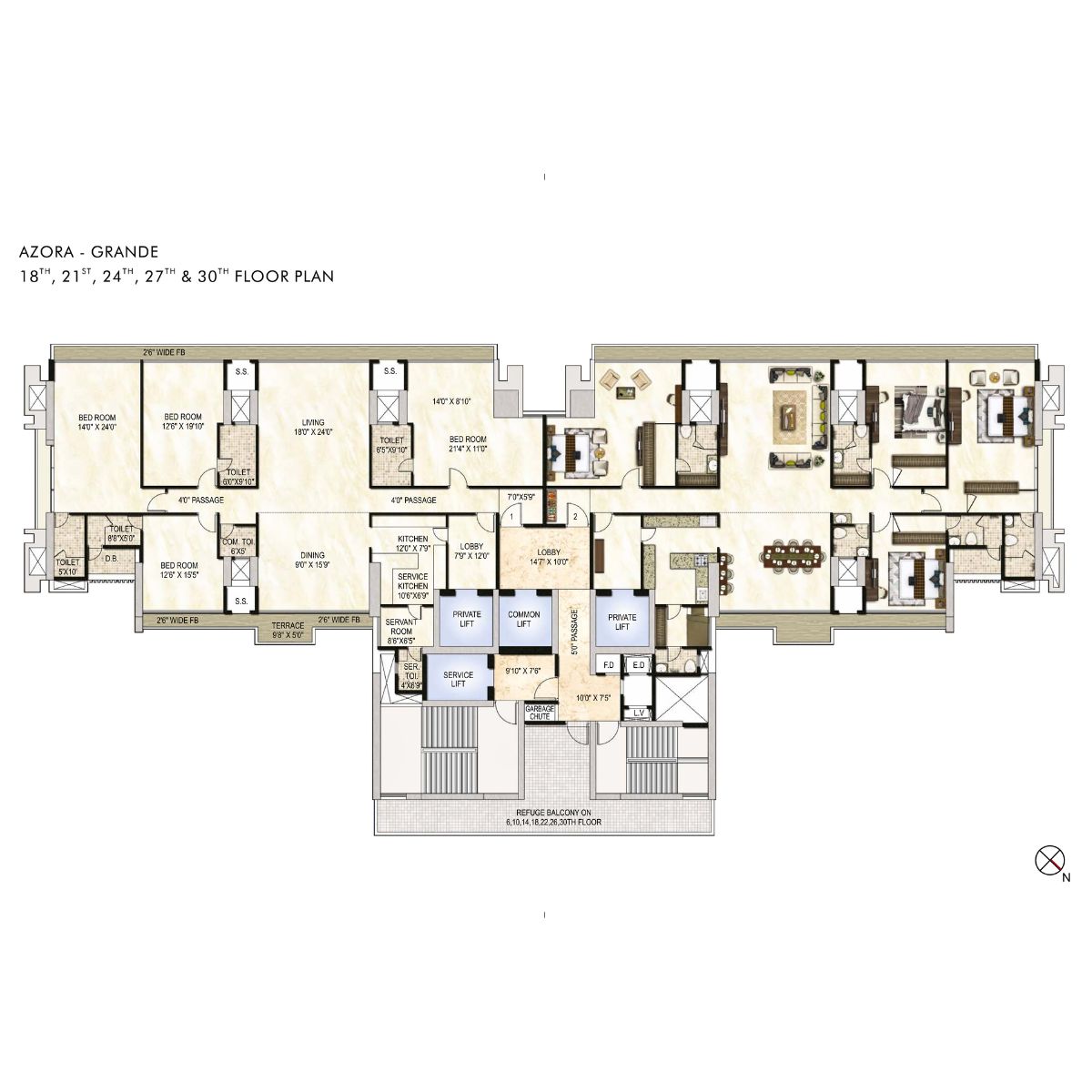 One-Akshar-Floor-Plan-Azora-Grande-18th-21st-24th-27th-&-30th